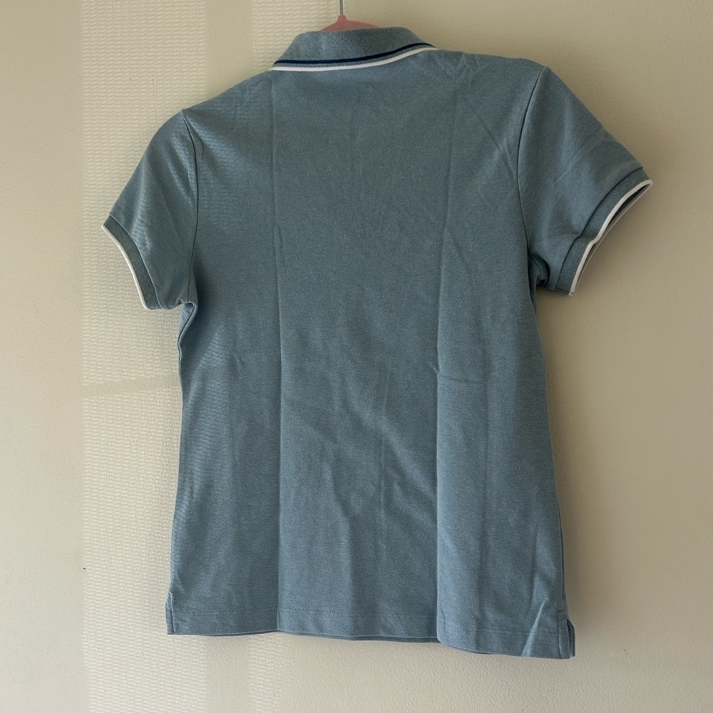 NWOT Classic Light Blue Polo Top with Subtle Embroidered Logo.. - Picture 6 of 11